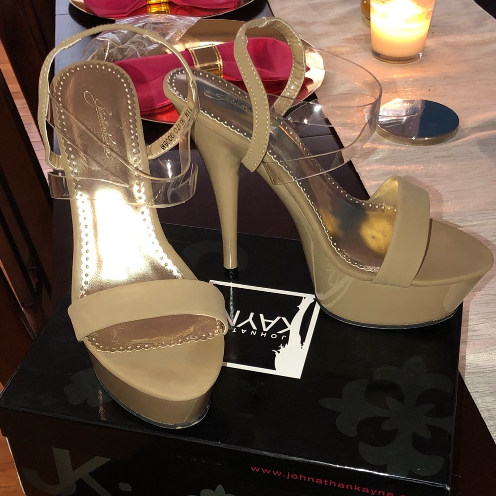 Nude high heels